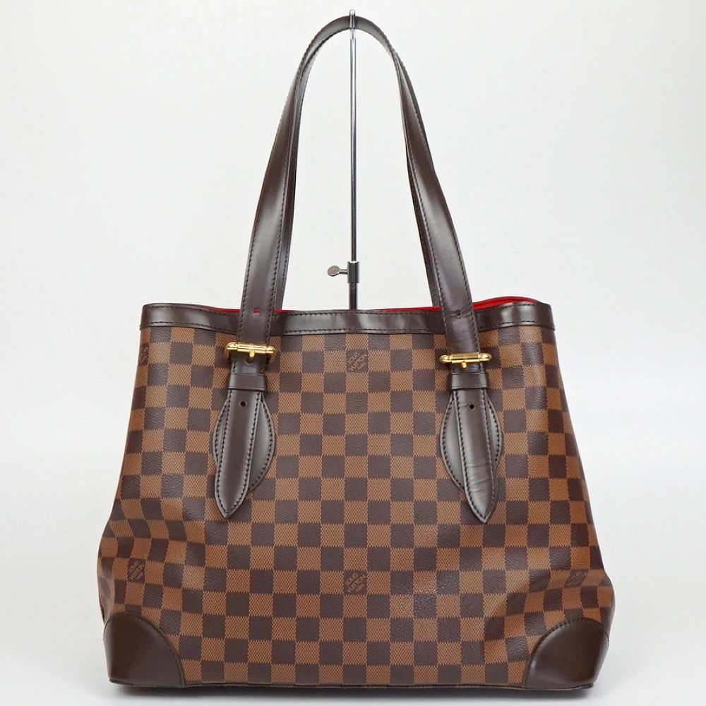 LOUIS VUITTON Hampstead Damier Ebene Brown Canvas Brown Tote Bag Shoulder